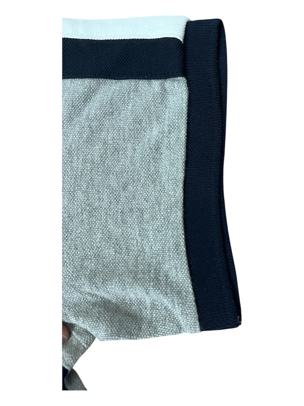Polo by Ralph Lauren Grey, Navy & White Logo Polo Shirt